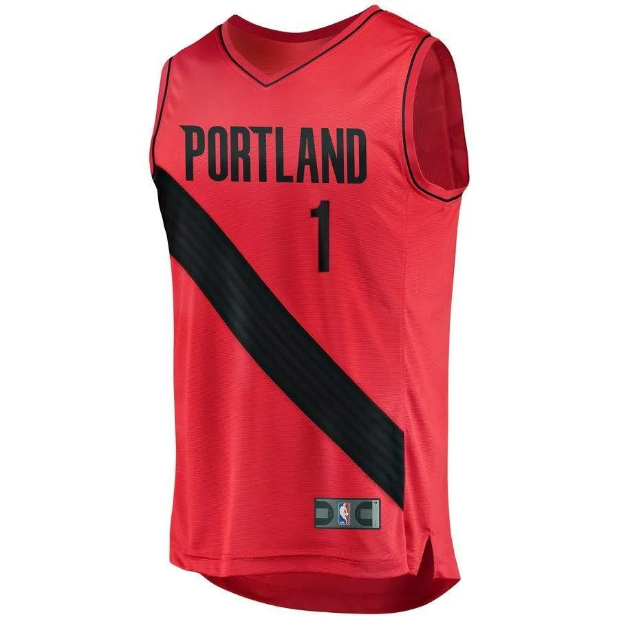 1 - Evan Turner Portland Trail Blazers Fast Break Player Jersey - Statement Edition - Red