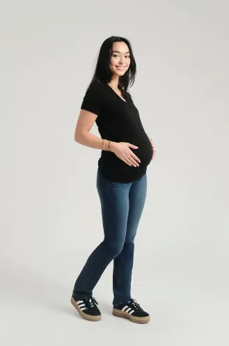 1822 Maternity 32" Butter Slim Straight Jean