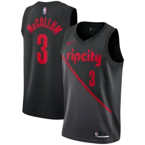 3- C.J. McCollum Portland Trail Blazers City Edition Swingman Jersey - Black