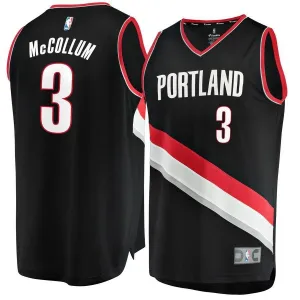 3- C.J. McCollum Portland Trail Blazers Fast Break Jersey - Icon Edition - Black
