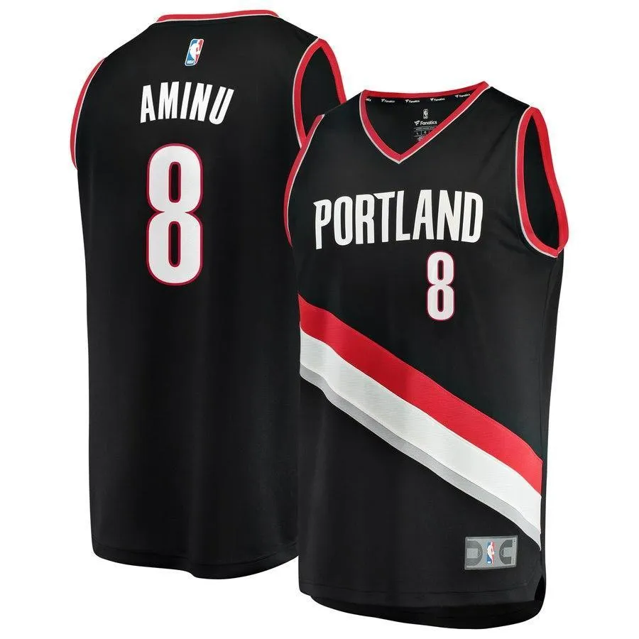8 - Al-Farouq Aminu Portland Trail Blazers Fast Break Player Jersey - Icon Edition - Black