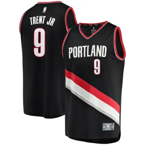 9 - Gary Trent Jr. Portland Trail Blazers Fast Break Jersey – Icon Edition - Black