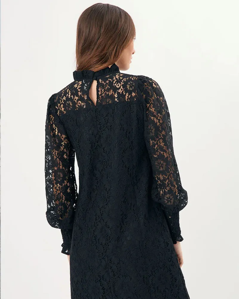 Adorne Olivia Long Sleeve Lace Dress