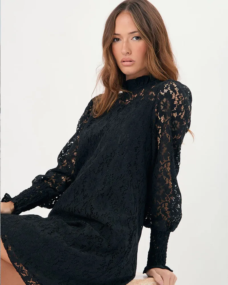 Adorne Olivia Long Sleeve Lace Dress