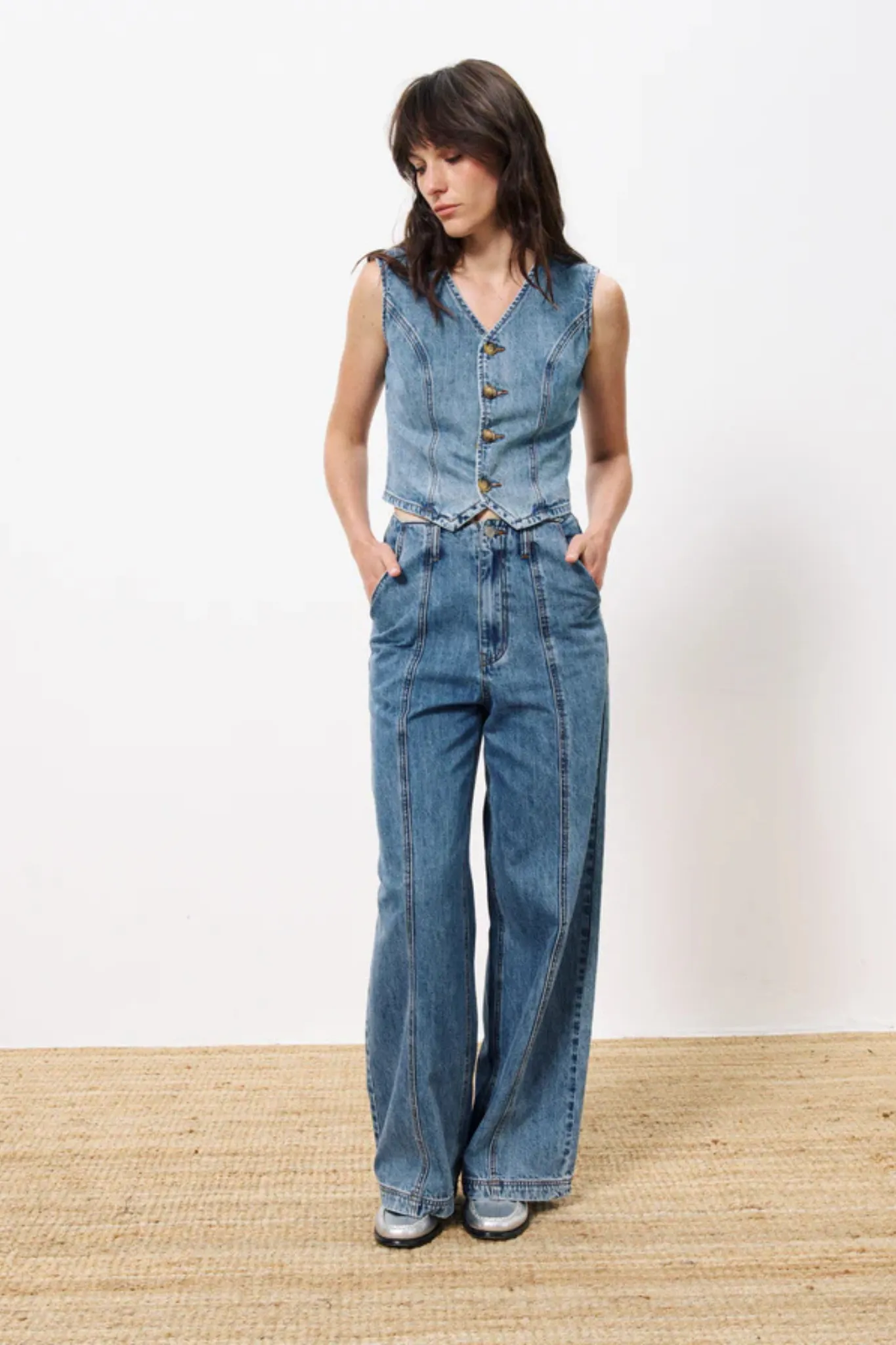 AELA JEANS - BLEU JEAN