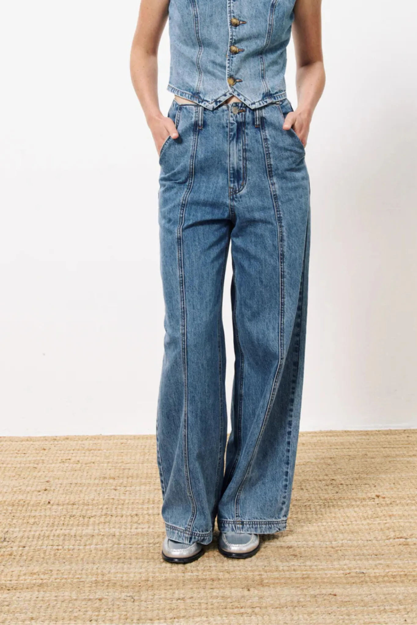 AELA JEANS - BLEU JEAN