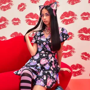 Aesthetic Ramen Wrap Dress 🍜
