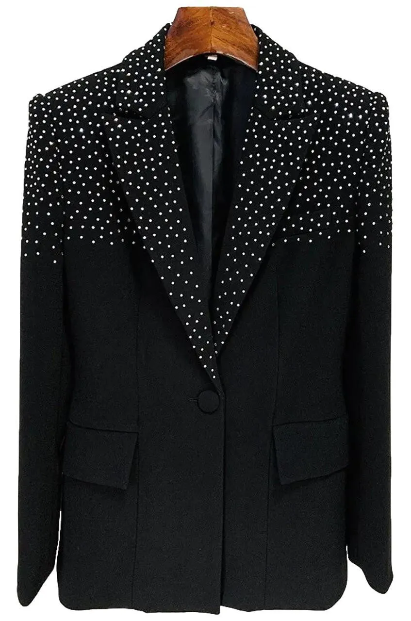 Alexies Embellished Blazer in White