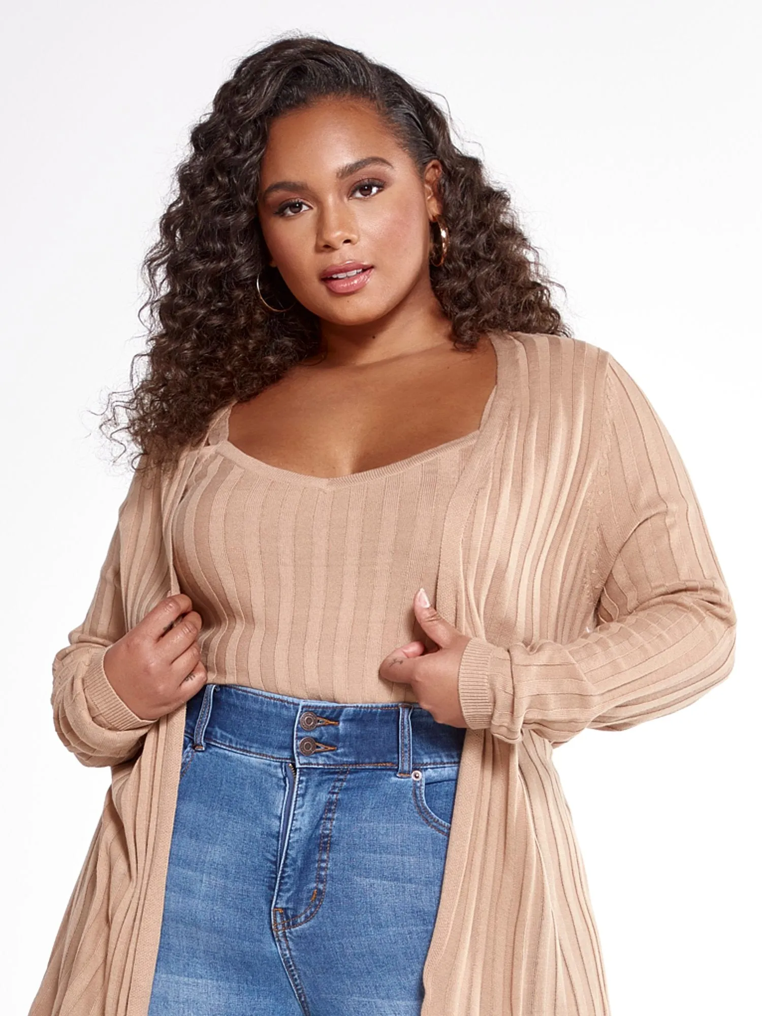 Alissa Ribbed Knit Sweater Tank