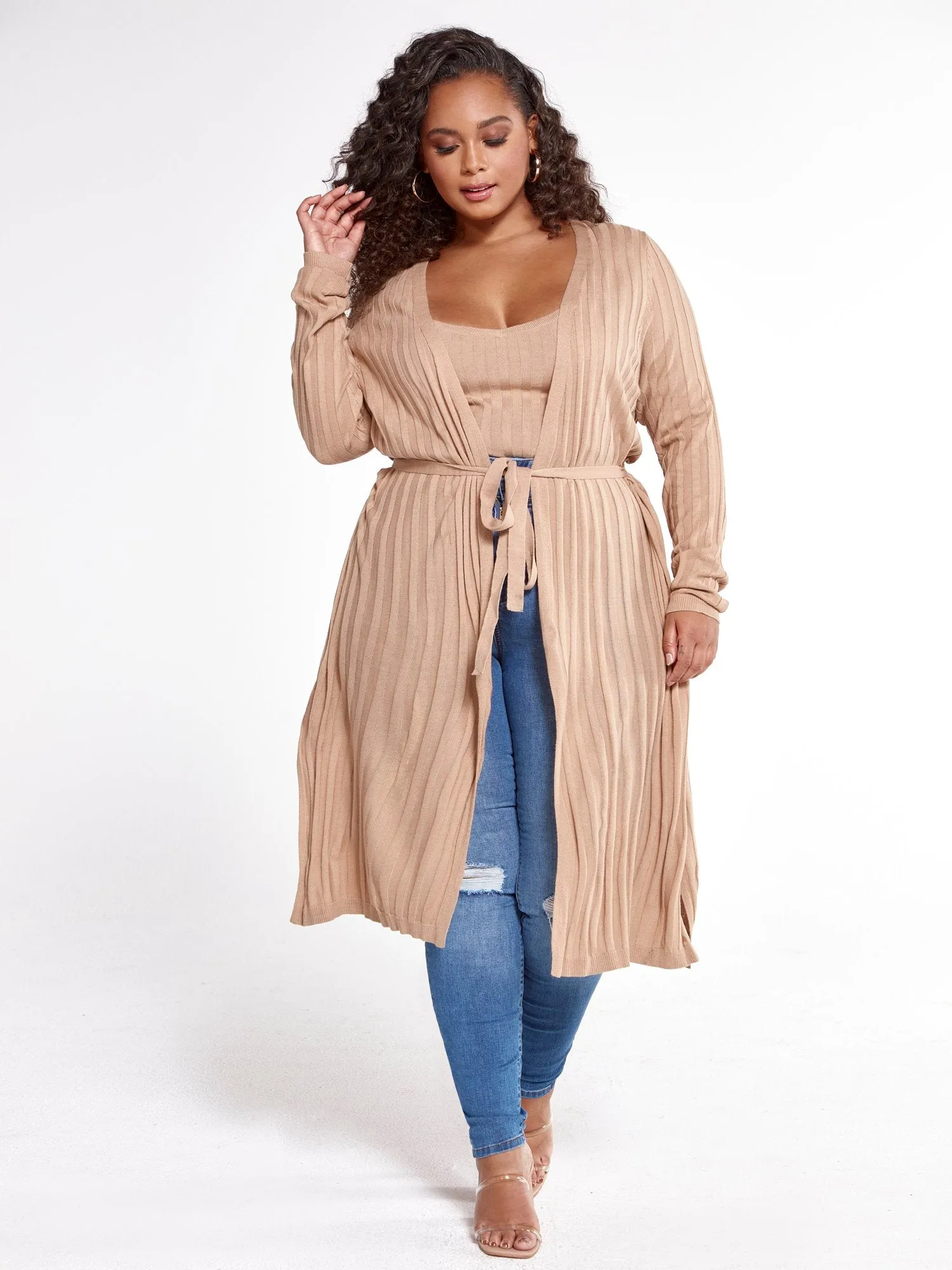Alissa Ribbed Knit Sweater Tank