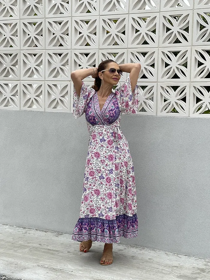 Amelie Rose Wrap Dress