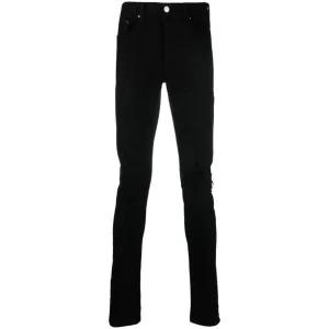 Amiri Slim Fit Broken Ripped Black Denim Jeans
