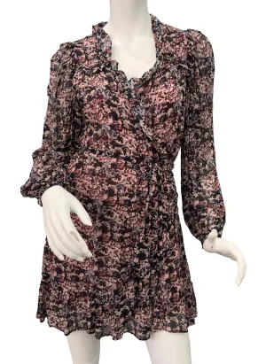 & Other Stories Size 6 Floral Long Sleeve Wrap Dress