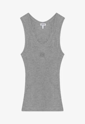 Anagram Ribbed Tank Top