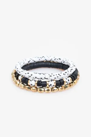 Antler NZ Beaded Bracelet Set - Black