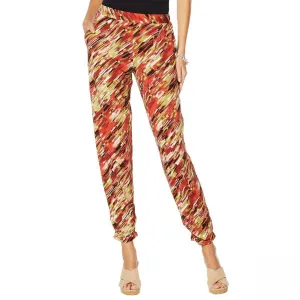 Antthony Women's Culturally Styled Printed Knit Pull On Pants