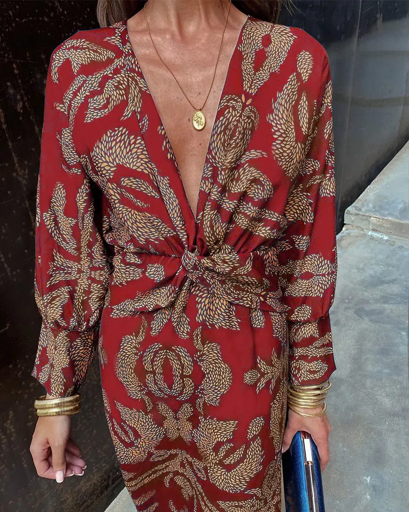 AZURA™ - Stunning Floral Wrap Dress for Effortless Elegance