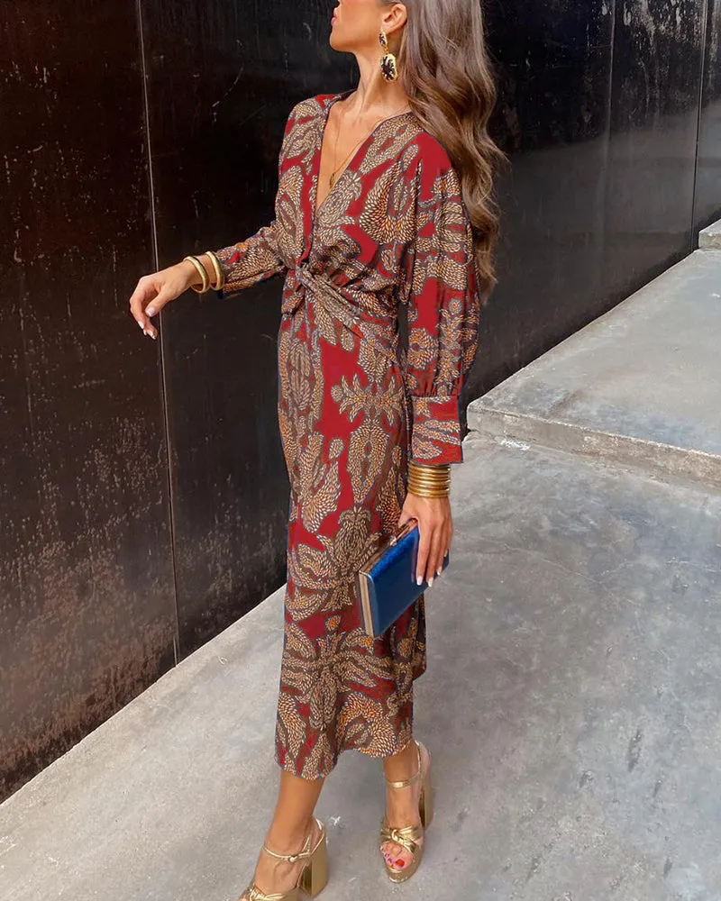 AZURA™ - Stunning Floral Wrap Dress for Effortless Elegance