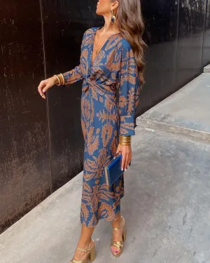 AZURA™ - Stunning Floral Wrap Dress for Effortless Elegance