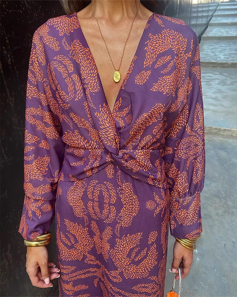 AZURA™ - Stunning Floral Wrap Dress for Effortless Elegance