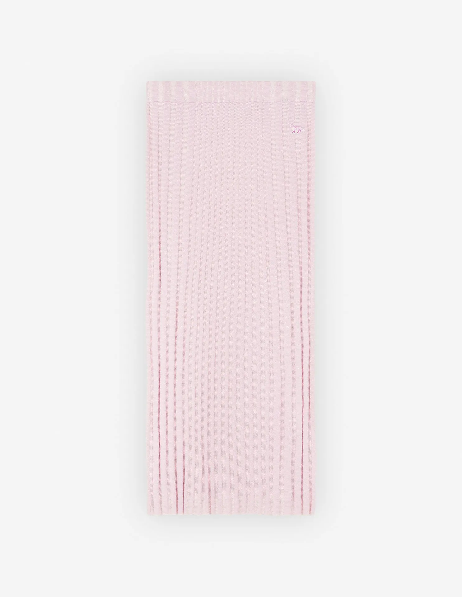 Baby Fox Patch Ribbed Midi Skirt Lilac