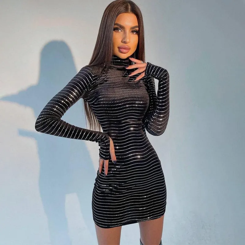 Bad Riri Reflective Mini Dress