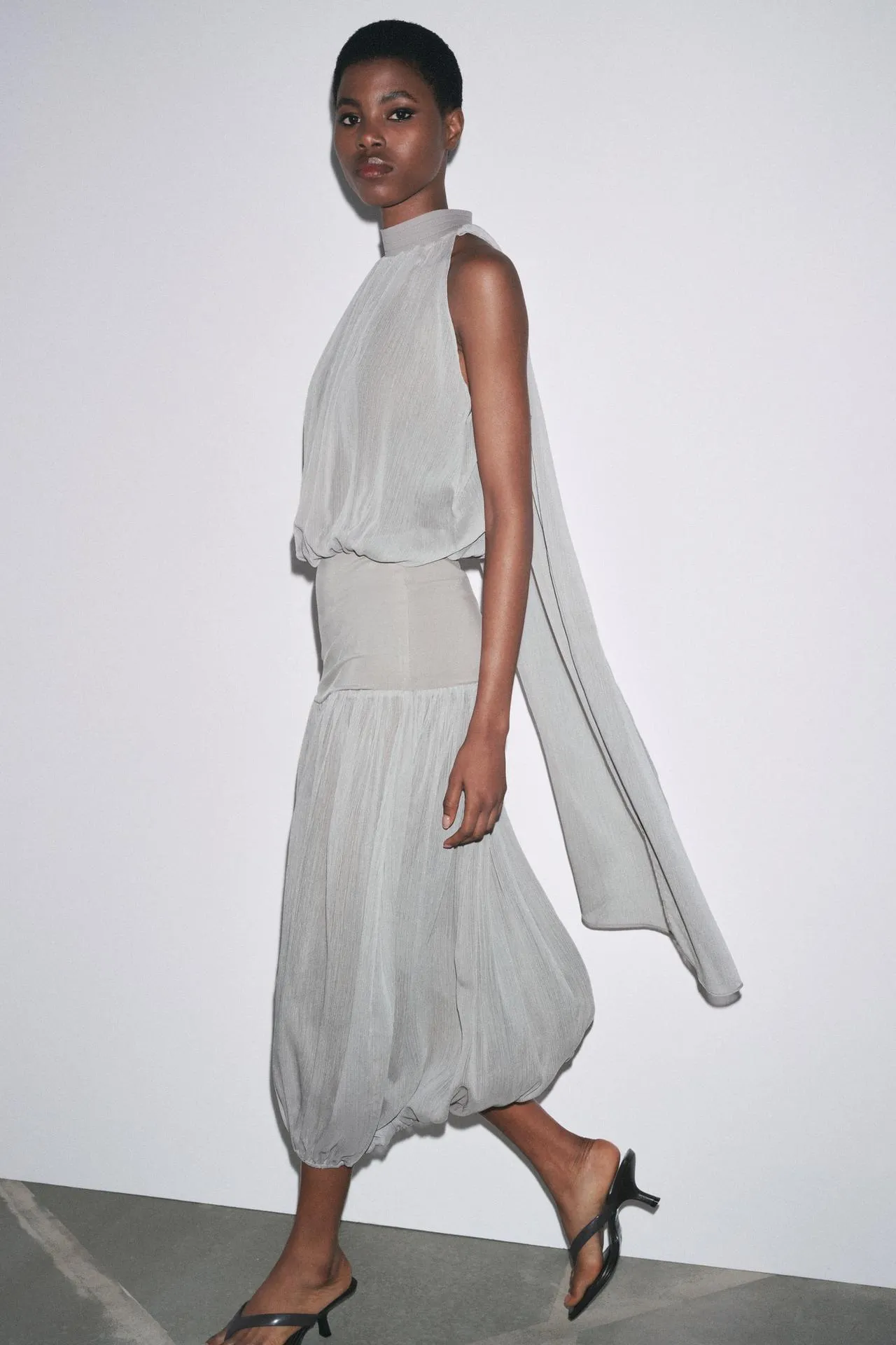 Balloon Midi Skirt
