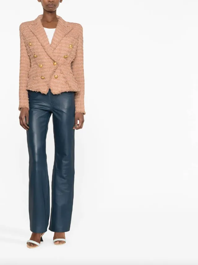Balmain slim-fit tweed jacket