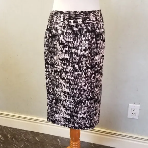 Banana Republic black and white skirt size 2 (N9)