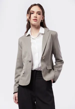 Basic Long Sleeve Tailored Blazer