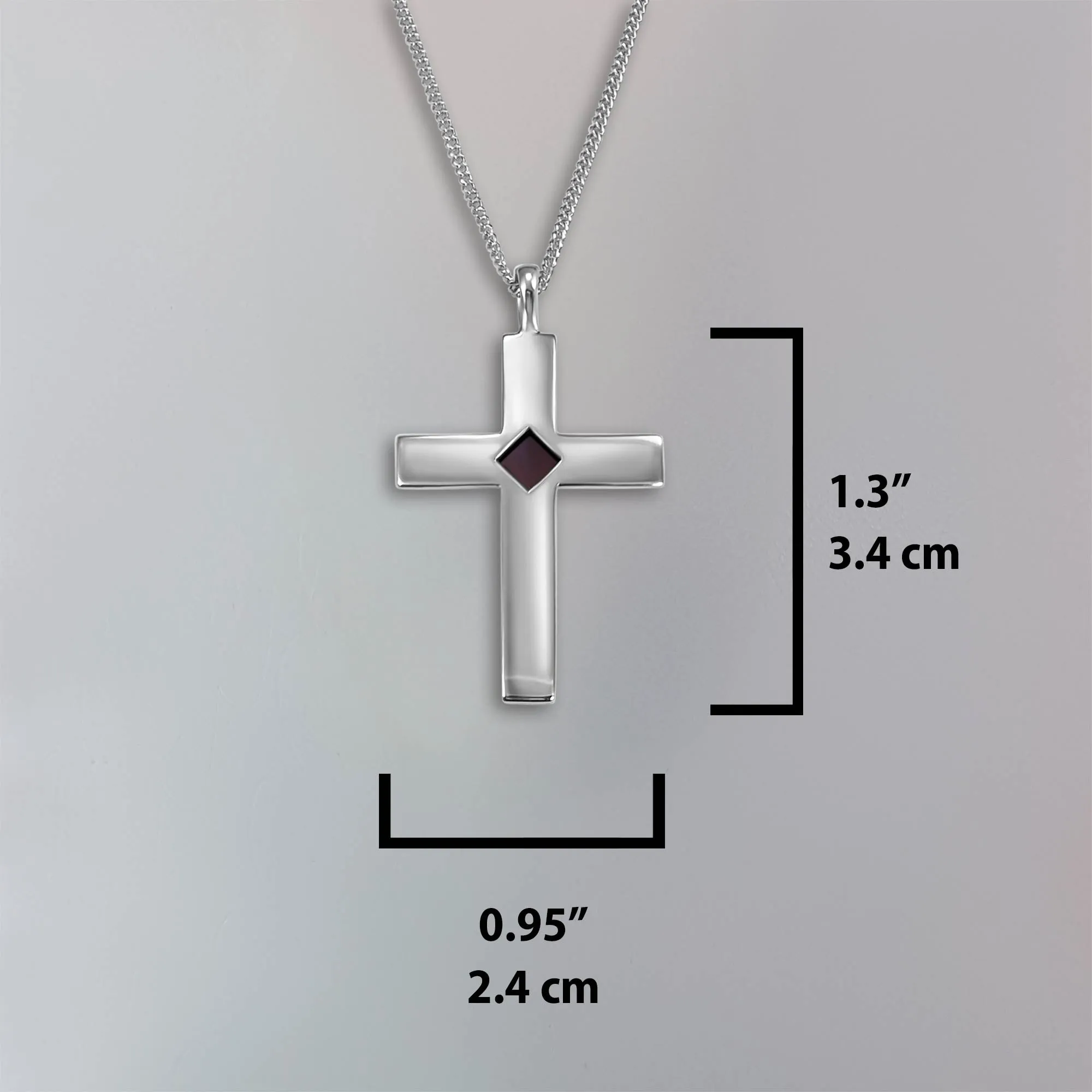 Biblical Gift For Men: Nano Bible Cross - Enduring Faith Necklace