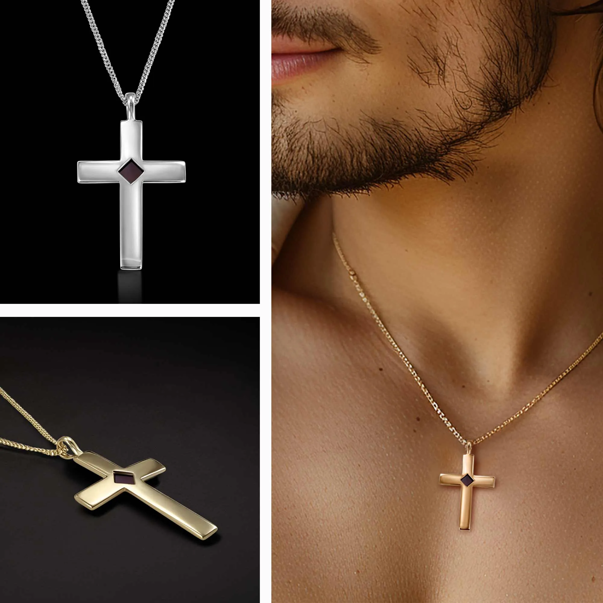 Biblical Gift For Men: Nano Bible Cross - Enduring Faith Necklace