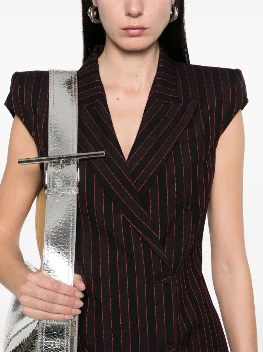 Black Tailored Double-Breasted Blazer