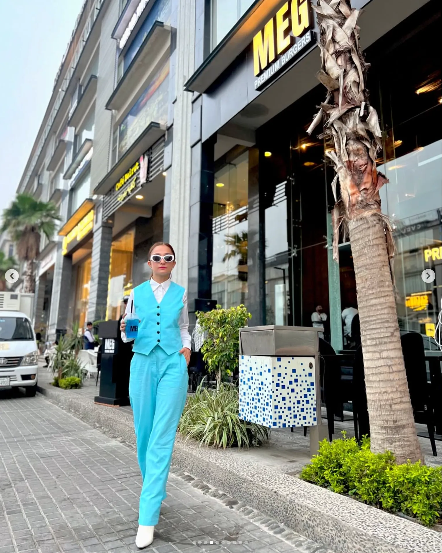 Blue Linen Pants