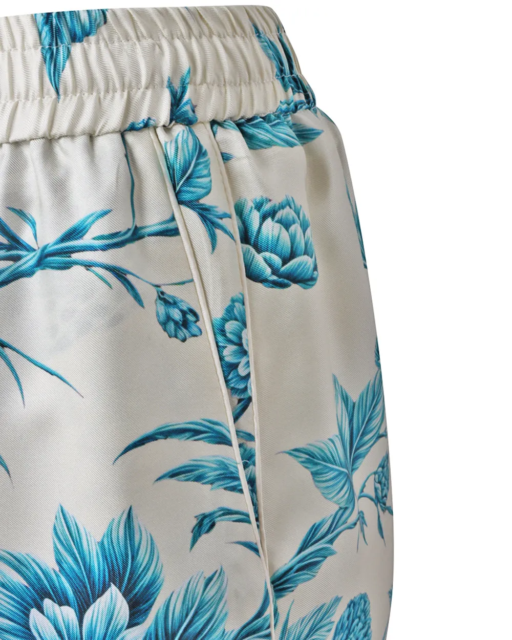 Blue Toile Silk Doride Pant