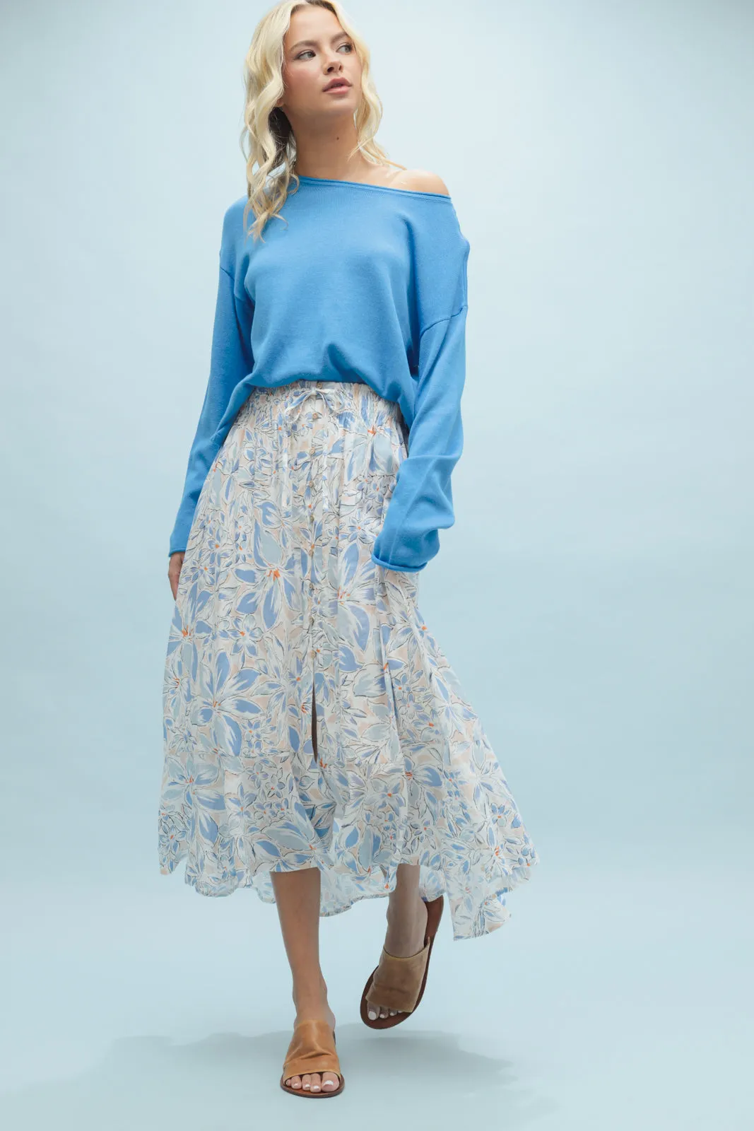 Boho Floral Skirt