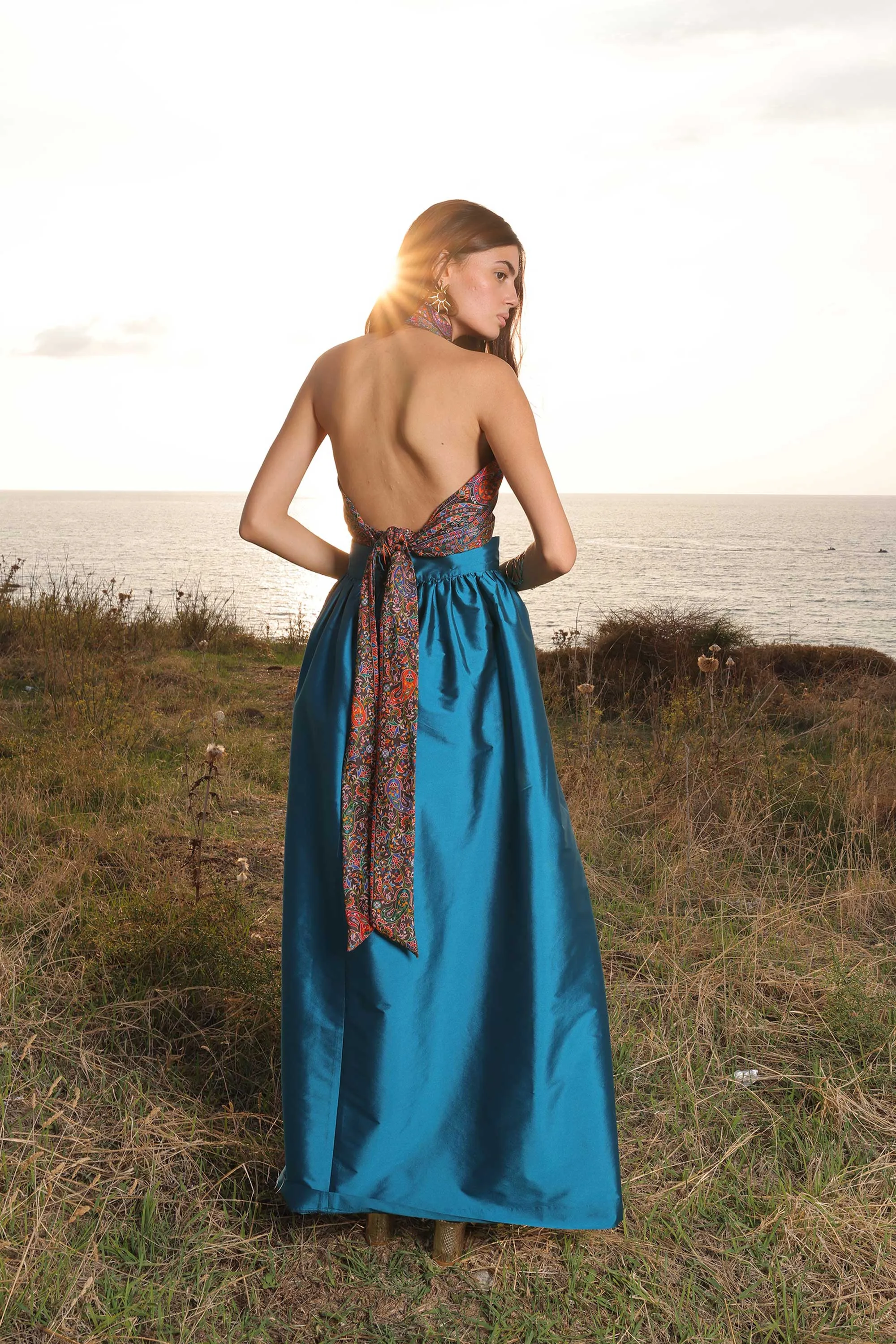 Boho Skirt - Blue Petrole