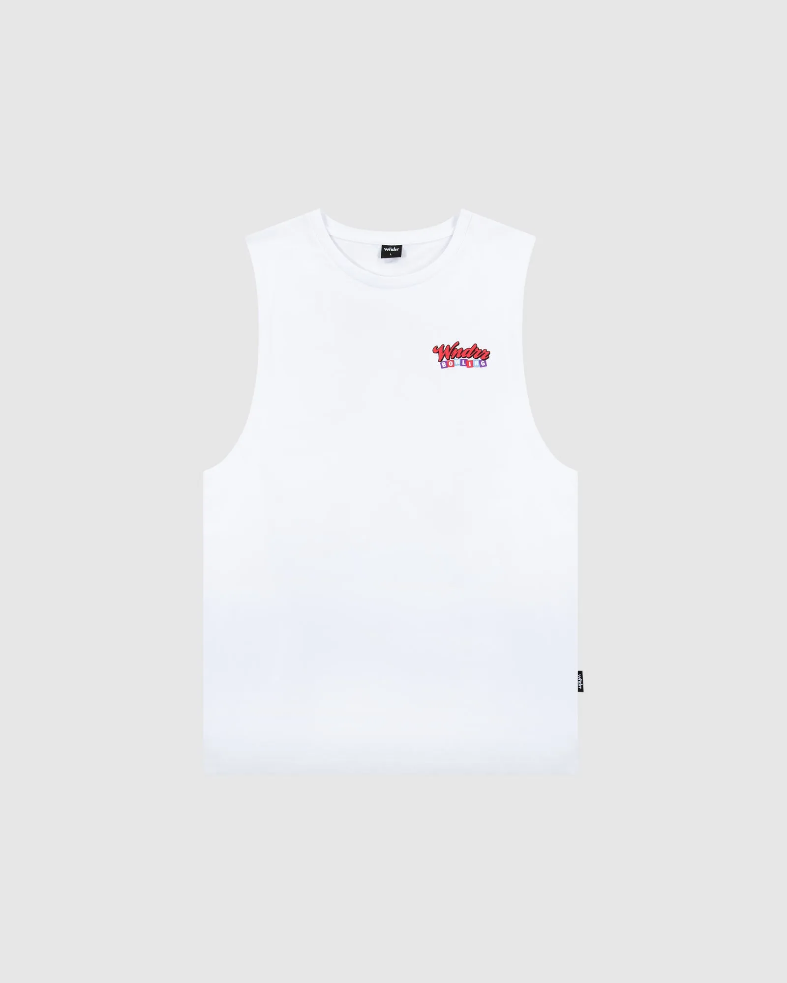 BOWLING MUSCLE TOP - WHITE