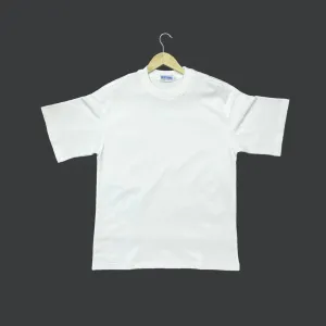Boxy Crewneck T-Shirt- White