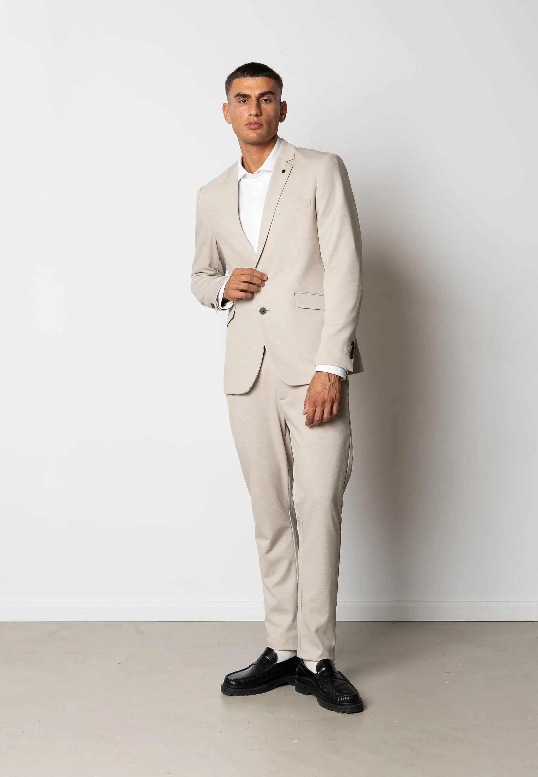 Brendon jersey blazer - Ecru
