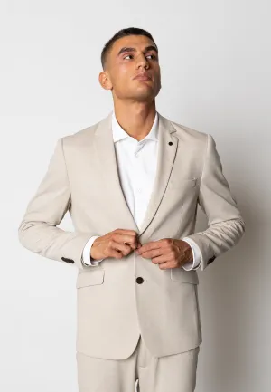 Brendon jersey blazer - Ecru
