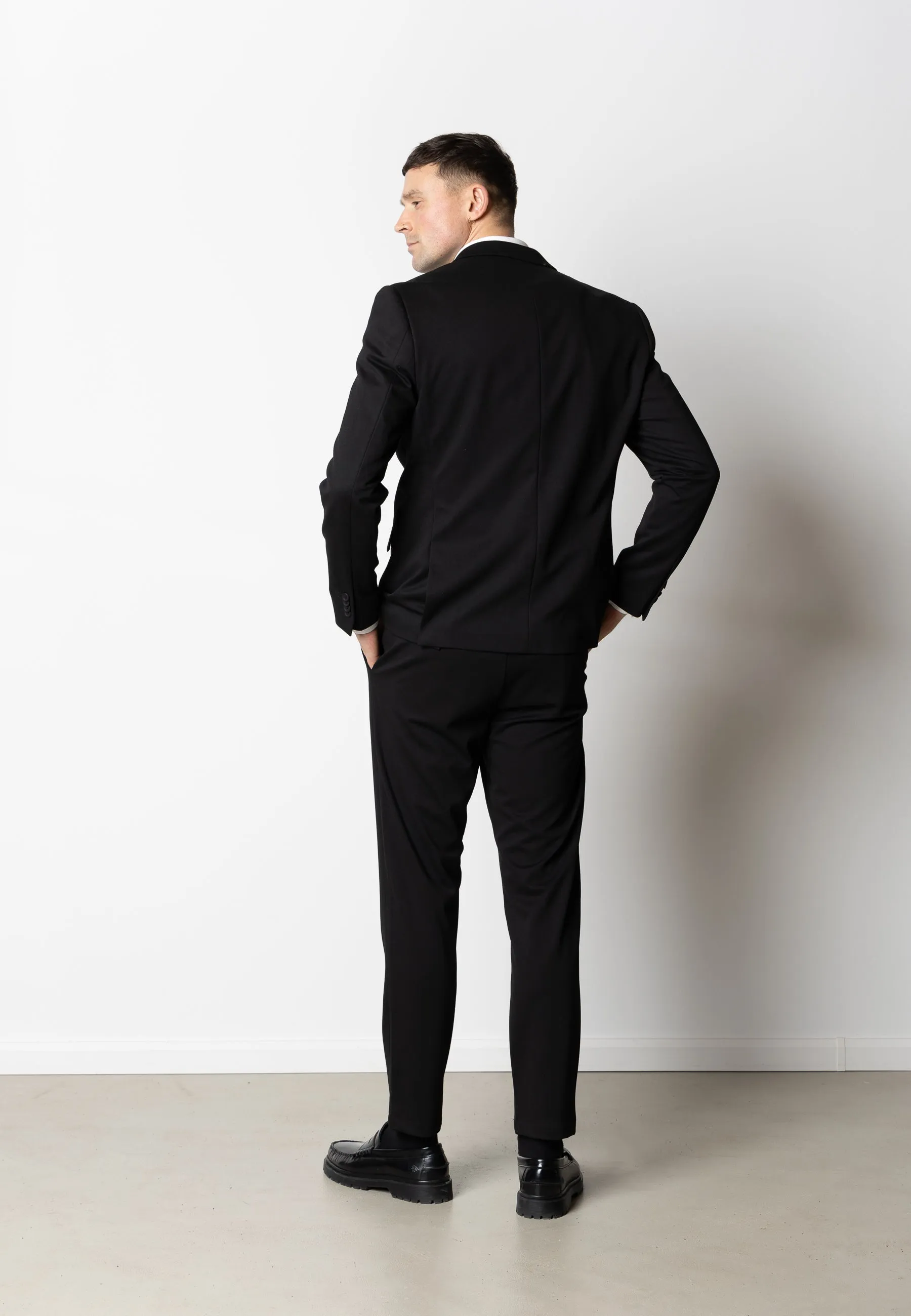 Brendon jersey blazer - Sort