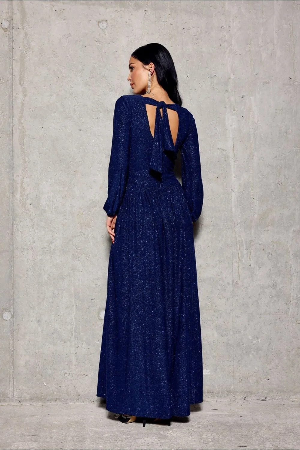 Brocade Wrap Maxi Dress Elegance