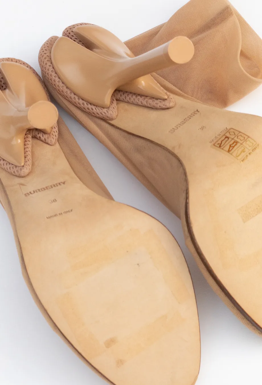Burberry Nude Stocking Boots