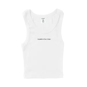 Cannabis is Not a Crime Ribbed Tank Top
