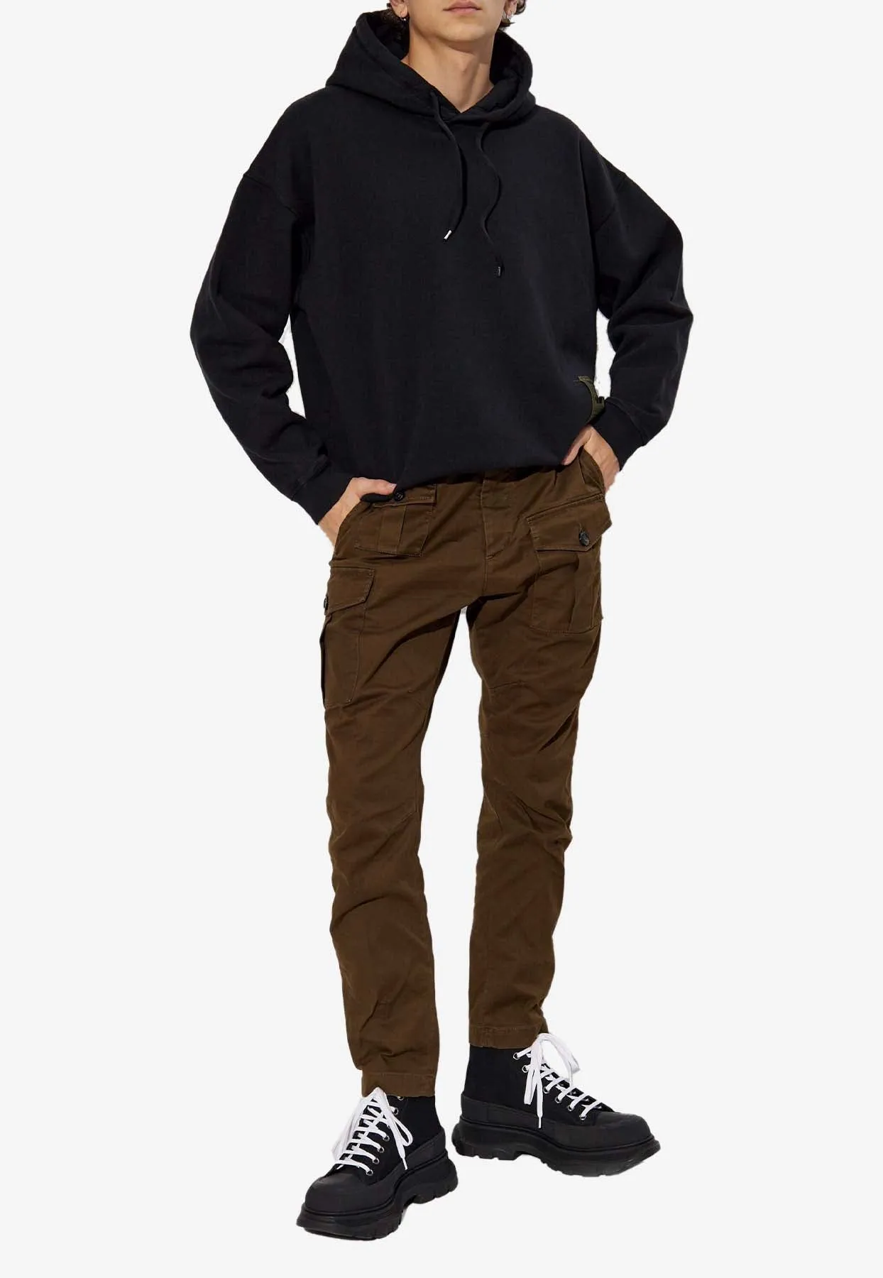 Cargo Straight-Leg Pants