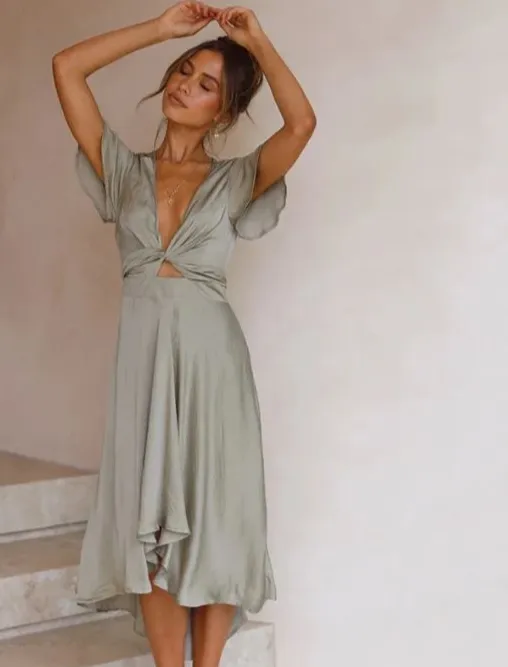 Carmen® | Summery wrap dress with a slit