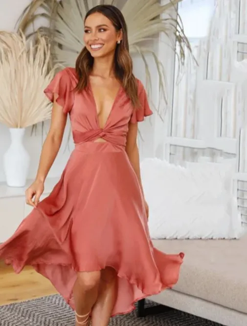 Carmen® | Summery wrap dress with a slit