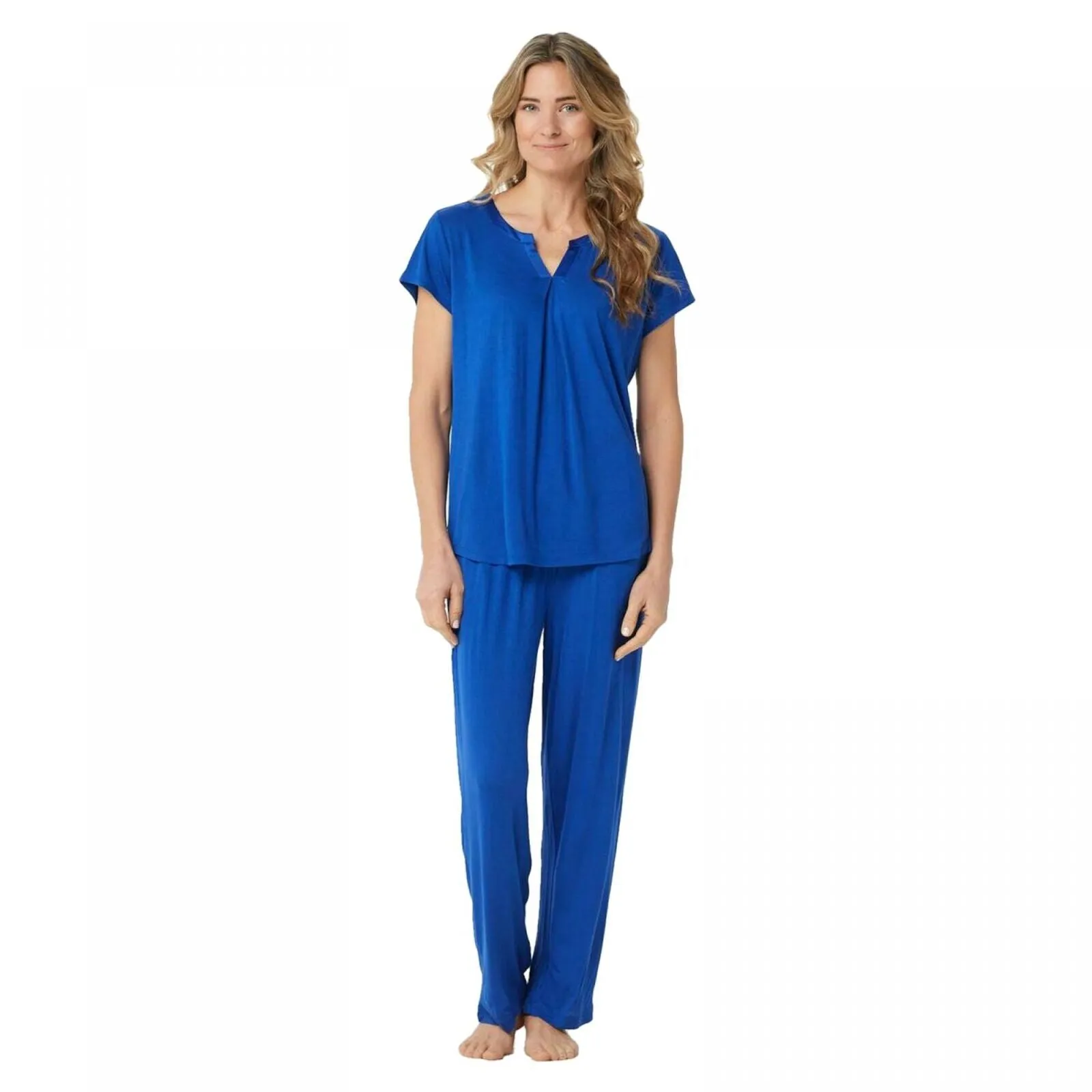 Carole Hochman Petite Plus Satin Trim Pajama Set