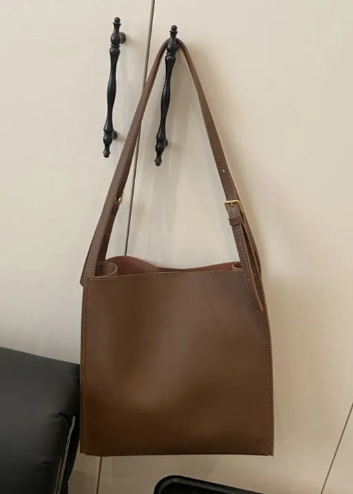 Carrera - Structured PU Leather Tote with Shoulder Strap